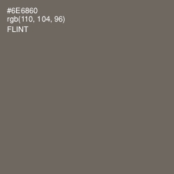 #6E6860 - Flint Color Image