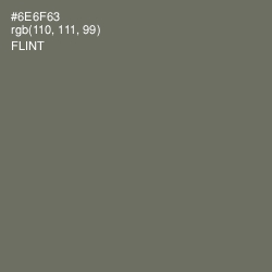 #6E6F63 - Flint Color Image
