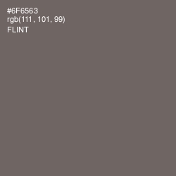 #6F6563 - Flint Color Image