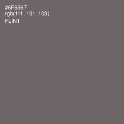 #6F6567 - Flint Color Image