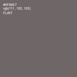 #6F6667 - Flint Color Image