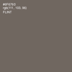#6F6760 - Flint Color Image