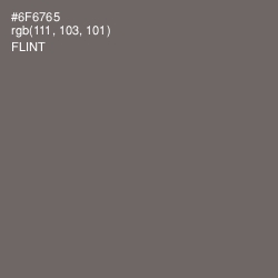 #6F6765 - Flint Color Image