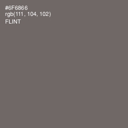 #6F6866 - Flint Color Image
