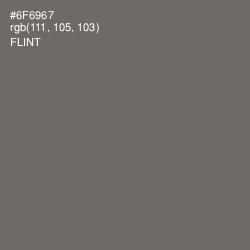 #6F6967 - Flint Color Image