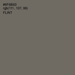 #6F6B63 - Flint Color Image