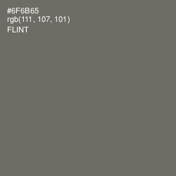 #6F6B65 - Flint Color Image