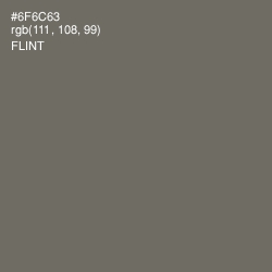 #6F6C63 - Flint Color Image