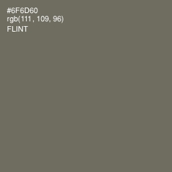 #6F6D60 - Flint Color Image