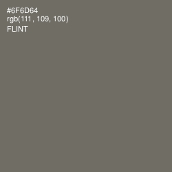 #6F6D64 - Flint Color Image