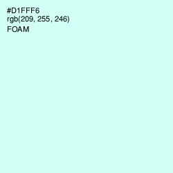#D1FFF6 - Foam Color Image