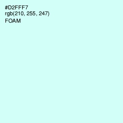 #D2FFF7 - Foam Color Image