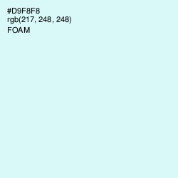 #D9F8F8 - Foam Color Image