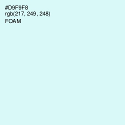 #D9F9F8 - Foam Color Image