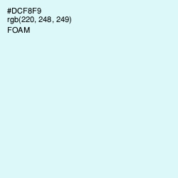 #DCF8F9 - Foam Color Image