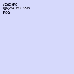 #D6D9FC - Fog Color Image