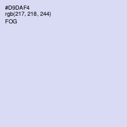 #D9DAF4 - Fog Color Image