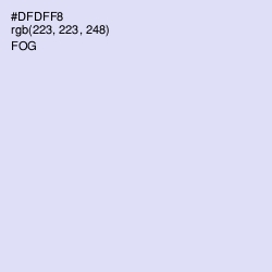 #DFDFF8 - Fog Color Image