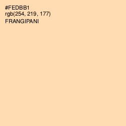 #FEDBB1 - Frangipani Color Image
