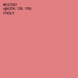 #E07E81 - Froly Color Image