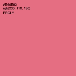#E66E82 - Froly Color Image