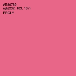 #E86789 - Froly Color Image