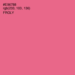 #E96788 - Froly Color Image