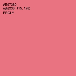 #E97380 - Froly Color Image