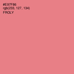 #E97F86 - Froly Color Image