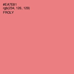 #EA7E81 - Froly Color Image