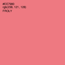 #EE7980 - Froly Color Image