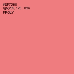 #EF7D80 - Froly Color Image