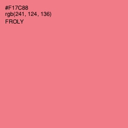 #F17C88 - Froly Color Image