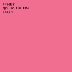 #F26E91 - Froly Color Image