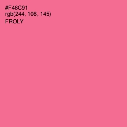 #F46C91 - Froly Color Image