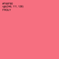 #F66F80 - Froly Color Image