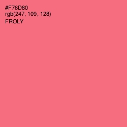 #F76D80 - Froly Color Image
