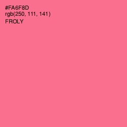 #FA6F8D - Froly Color Image