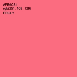#FB6C81 - Froly Color Image