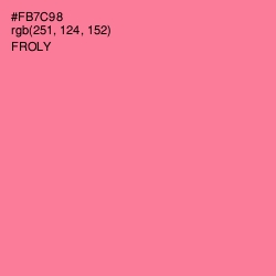 #FB7C98 - Froly Color Image