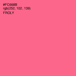 #FC668B - Froly Color Image