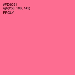 #FD6C91 - Froly Color Image