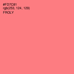 #FD7C81 - Froly Color Image