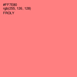 #FF7E80 - Froly Color Image