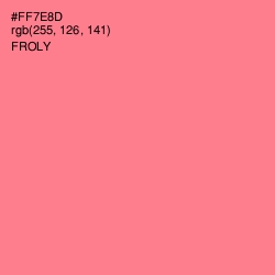 #FF7E8D - Froly Color Image