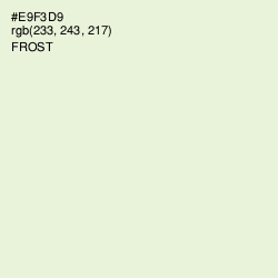 #E9F3D9 - Frost Color Image