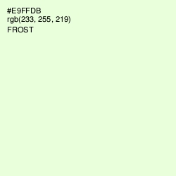 #E9FFDB - Frost Color Image