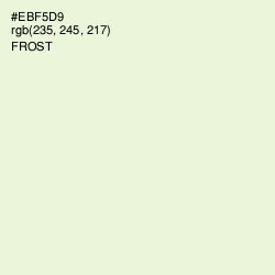 #EBF5D9 - Frost Color Image