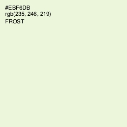 #EBF6DB - Frost Color Image