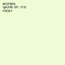 #EEFBD5 - Frost Color Image